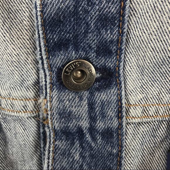 Levi's NWT Denim Trucker Jacket Crafted Oversized Inside Out XS/S - Picture 8 of 12